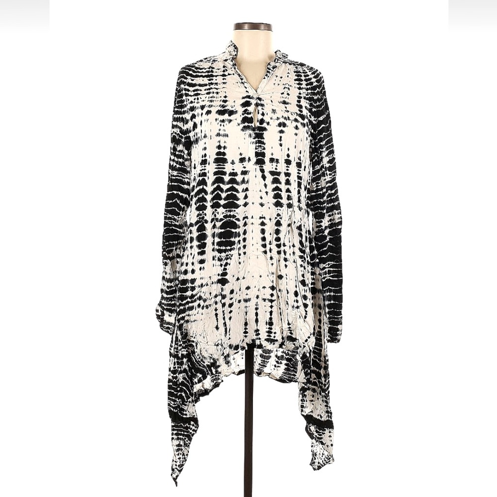 Pete&Greta by Johnny Was long sleeve tie dye dress tunic kaftan
